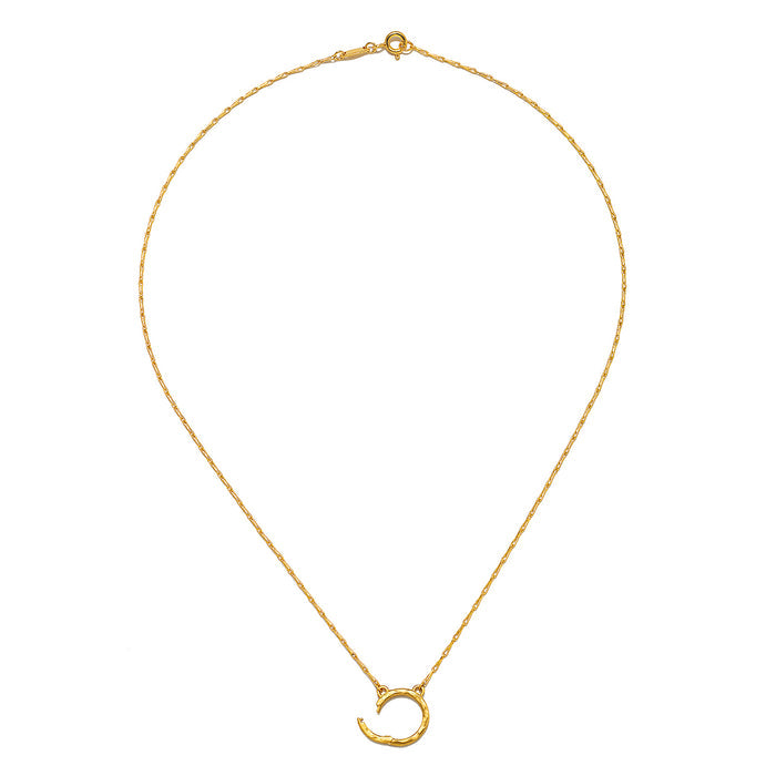 A full view of the 18" Chain Charm Necklace by Satya Jewelry, highlighting its delicate design and charm holder. A meaningful addition to any spiritual collection, perfect for creating personalized talismans for manifestation and yoga.