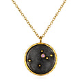 Aquarius Zodiac Necklace featuring a unique pendant design, symbolizing the Water Bearer with a touch of amethyst, perfect as spiritual jewelry for meditation gifts, mantra, yoga, and meaningful manifestations. This protective amulet embodies sacred zodiac energy.