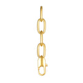 Charm Necklace Extender 1-1/2" featuring a sleek design with a clasp and linked gold chains, perfect for enhancing any spiritual jewelry collection, embodying meditation and talisman energy, ideal for zodiac enthusiasts and yoga practitioners.