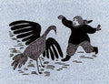 Crane and Man Dancing