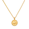 Emerging Potential Lotus Necklace featuring a delicately engraved lotus flower pendant, symbolizing spiritual growth and new beginnings. Ideal for those seeking meaningful spiritual jewelry, meditation, and manifestation, this piece serves as a talisman of protection and charm.