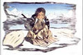 Fleshing Sealskin