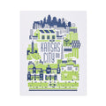 Green Blue Kansas City Print, Mike Merkle
