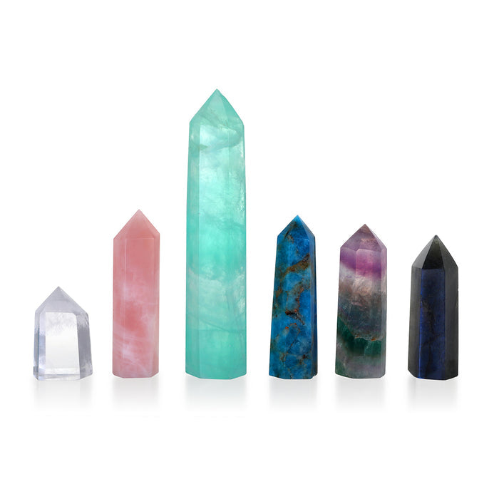 An array of beautiful crystals including Green Fluorite Altar Crystal, perfect for spiritual jewelry and meditation. These gemstones serve as powerful talismans for manifestation and emotional balance, enriching your spiritual journey with their protective qualities and meaningful energy.