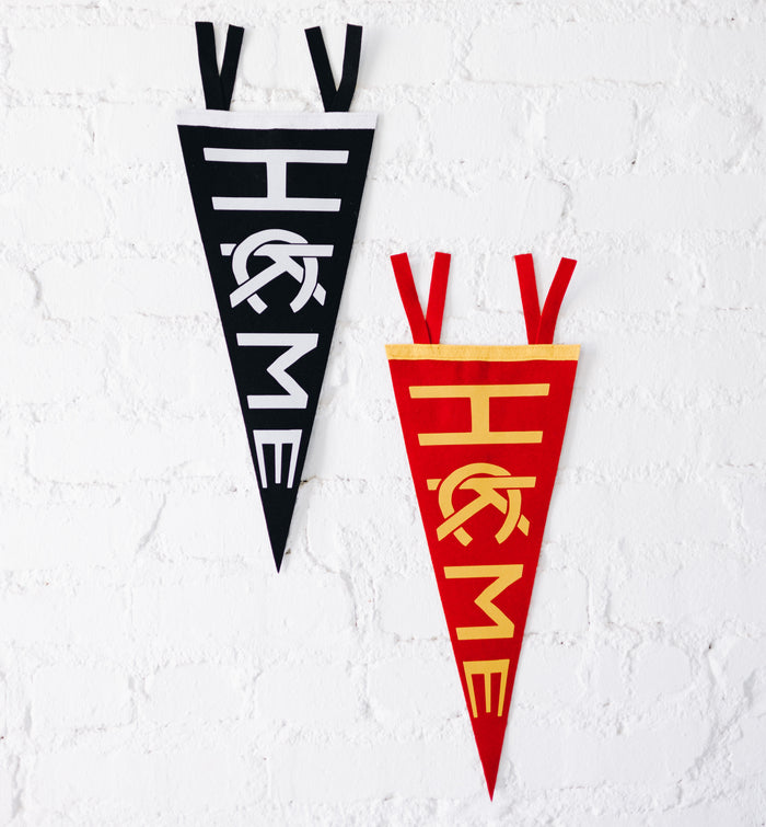 Home KC Pennant - Black