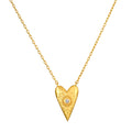 Infinitely Loved Heart Necklace featuring a heart pendant inscribed with a detailed flower, adorned with a white topaz gemstone. This beautiful piece embodies spiritual jewelry designed for meditation and manifestation, perfect for those seeking meaningful connections while embracing positivity and individuality.