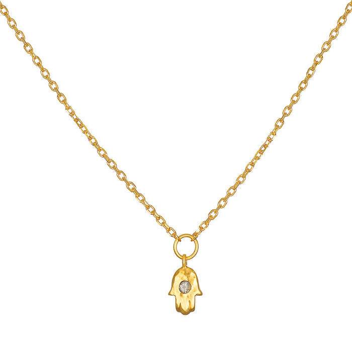 Intention of Blessings Necklace Set showcasing a delicate gold necklace adorned with a hamsa charm. Ideal for spiritual practices, this jewelry piece embodies the essence of protection, making it a beautiful addition for those into meditation and seeking a meaningful talisman for their zodiac journey.