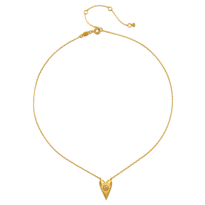 Detailed view of the Infinitely Loved Heart Necklace, highlighting its intricate design and connection to spiritual jewelry, enhancing meditation, manifestation, and personal growth.