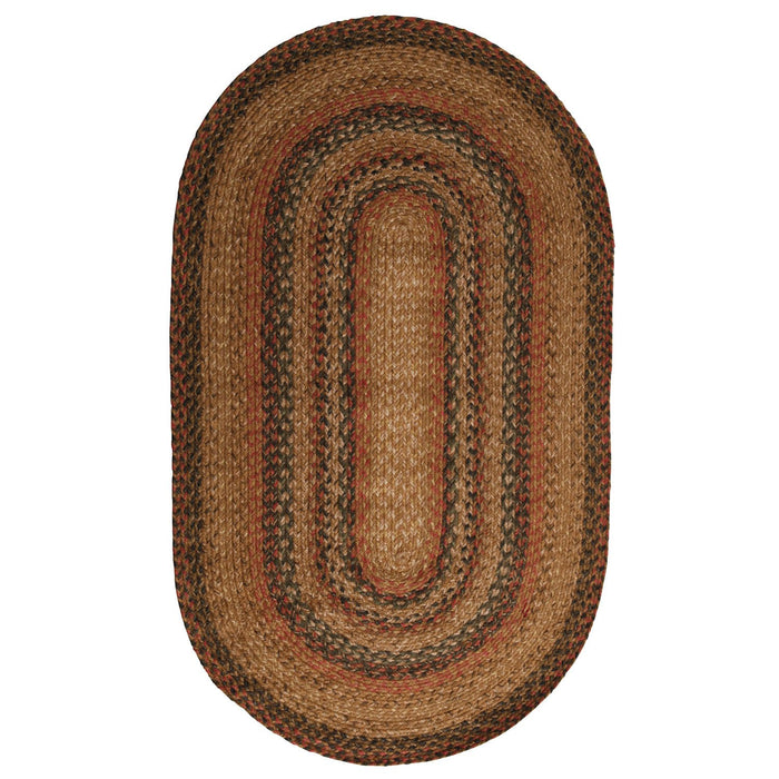 Jaipur Rugs - Hudson Jute Braided Rugs - Timber Trail - Taupe-Gray HBR07