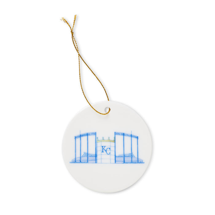 Kauffman Ceramic Ornament, Carly Rae Studios