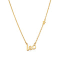 Leo Radiance Zodiac Script Necklace showcasing the elegant 'leo' pendant adorned with a star, symbolizing creativity and confidence, perfect for spiritual jewelry and manifestation during meditation practices, linking to zodiac themes of meaning and protection.