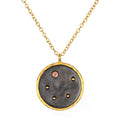 Libra Zodiac Necklace featuring a unique design with a pink tourmaline gemstone, symbolizing balance and harmony in spiritual jewelry. A perfect gift for meditation, yoga practice, and meaningful connections.