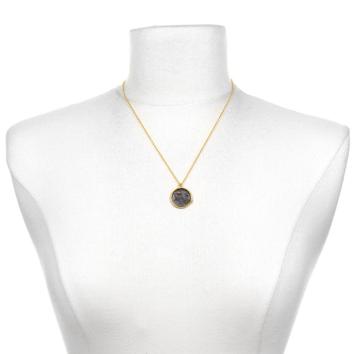 Libra Zodiac Necklace elegantly showcased on a bust display, emphasizing its beautiful details and the significance of zodiac symbolism in spiritual jewelry. An ideal gift for meditation and meaningful intentions.