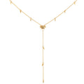 Light of Day Gold Lariat Necklace featuring a sunburst design in citrine, symbolizing radiance and joy, perfect for spiritual jewelry, meditation, and meaningful manifestation.