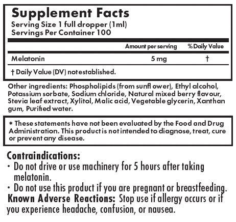 Liposomal Liquid Melatonin 5mg