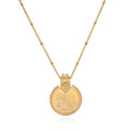 Mandala Zodiac Gemini Pearl Necklace featuring intricate designs, ideal for spiritual jewelry lovers. This piece symbolizes meditation and serves as a talisman for Gemini, supporting spiritual journeys. Its unique design embodies the meaning of the zodiac, making it a perfect accessory for yoga and manifestation.