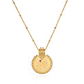 Mandala Zodiac Libra Pink Tourmaline Necklace designed with a charming pendant, symbolizing balance and harmony, perfect for spiritual jewelry practices. An elegant talisman for meditation, reflecting Libra's essence in astrology. Ideal for yoga and meaningful manifestations, this necklace embodies the energy of the sun and moon, providing protection and inspiration.