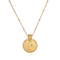 Mandala Zodiac Scorpio Citrine Necklace featuring intricate designs, perfect for spiritual jewelry, enhancing meditation and serving as a talisman for zodiac enthusiasts. This meaningful piece captures the essence of sun and moon energy, ideal for yoga and guiding manifestation.