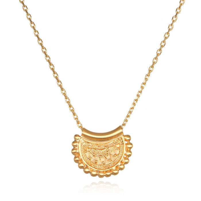 Mini Mandala Necklace designed with intricate details, perfect for those interested in spiritual jewelry and meditation gifts. This pendant symbolizes meaningful aspects of life such as manifestation and protection, ideal for yoga enthusiasts and those seeking a sacred amulet.