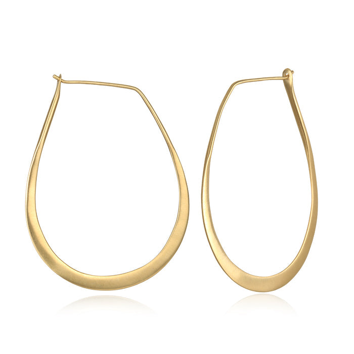 Minimalist Gold Hoop Earrings featuring a sleek design, embodying spiritual jewelry ideals, perfect for meditation gifts, embodying meaning and manifestation principles, ideal for yoga enthusiasts seeking meaningful and symbolic accessories.
