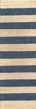 nuLOOM Rugs - Flatweave Alisia Stripes Jute - Natural