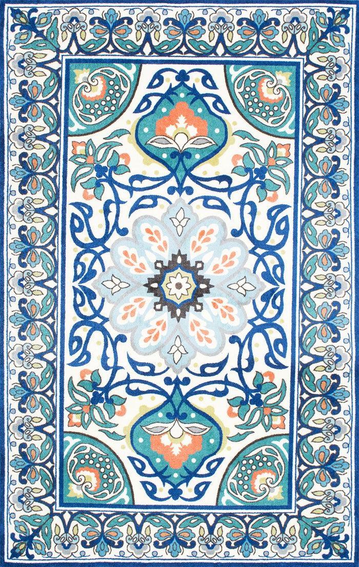 Nuloom Rugs - Floral Leda - Blue