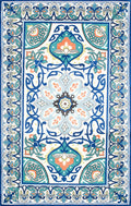 nuLOOM Rugs - Floral Leda - Blue