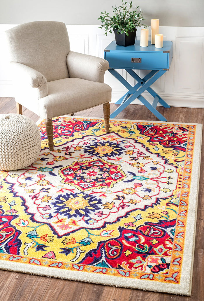 Nuloom Rugs - Floral Medallion Donita - Multi