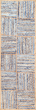 nuLOOM Rugs - Hand Braided Elva Jute - Blue