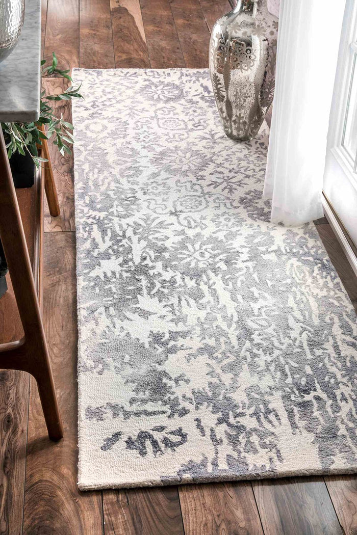 nuLOOM Rugs - Hand Hooked Dip Dye Berna - Grey