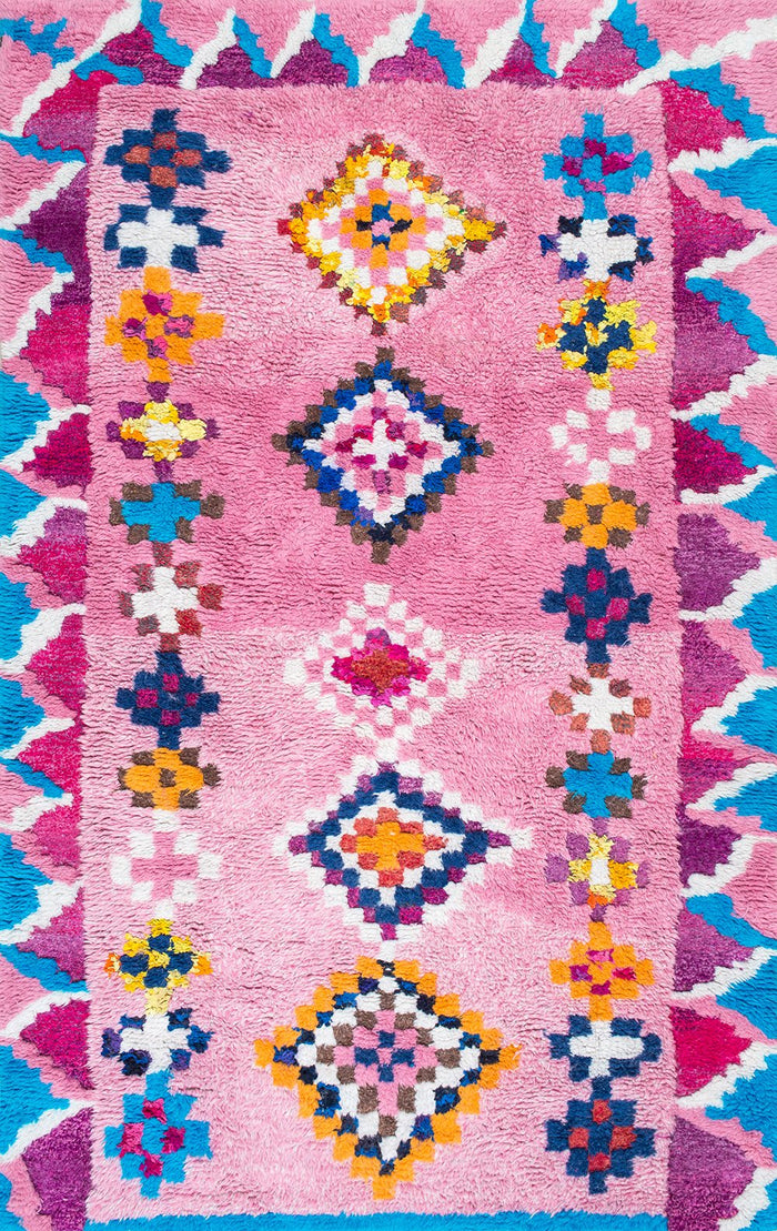 Nuloom Rugs - Hand Tufted Arica Shaggy  - Pink