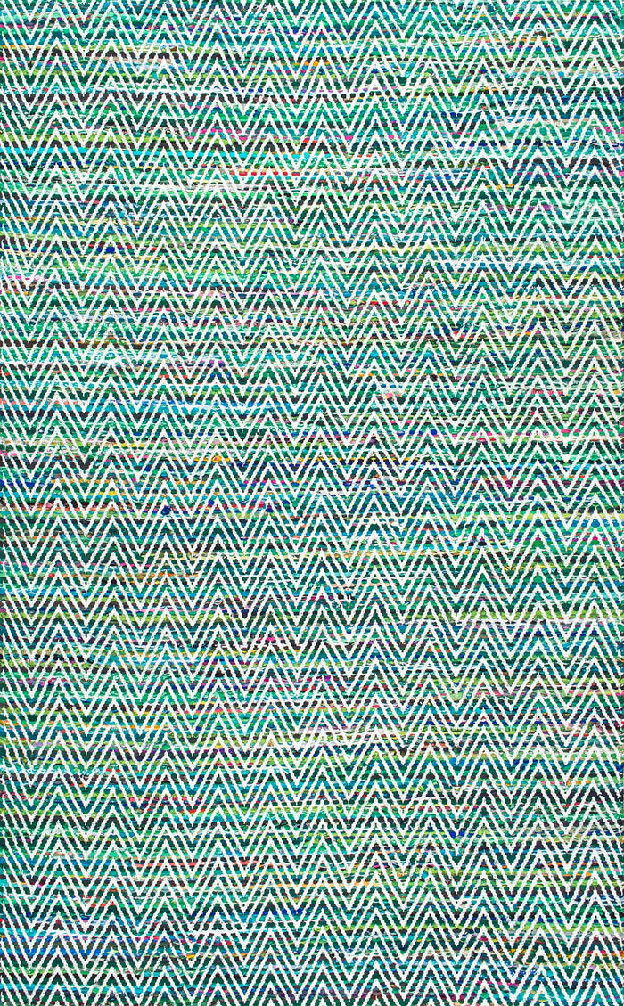 Nuloom Rugs - Hand Woven Chevron Rochell - Green