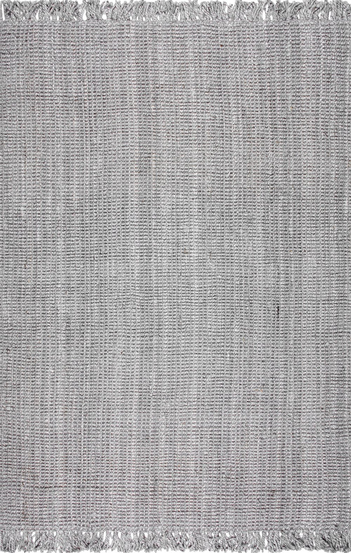 Nuloom Rugs - Hand Woven Chunky Loop Jute - Grey
