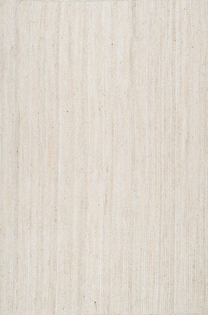 Nuloom Rugs - Hand Woven Rigo Jute Rug - White