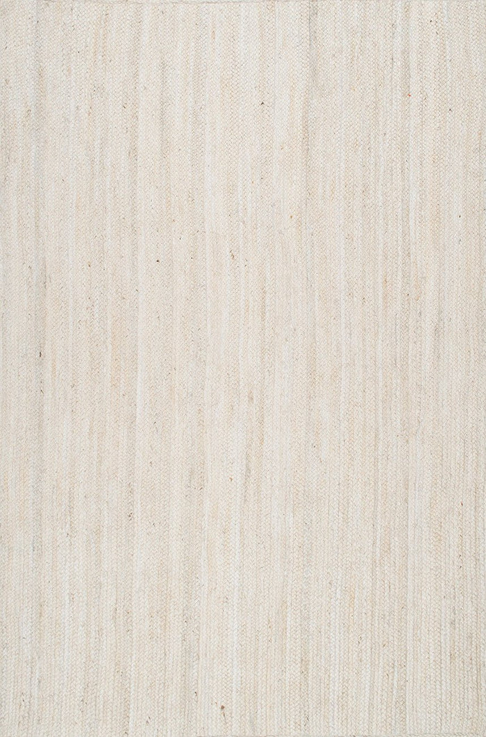 nuLOOM Rugs - Hand Woven Rigo Jute Rug - White