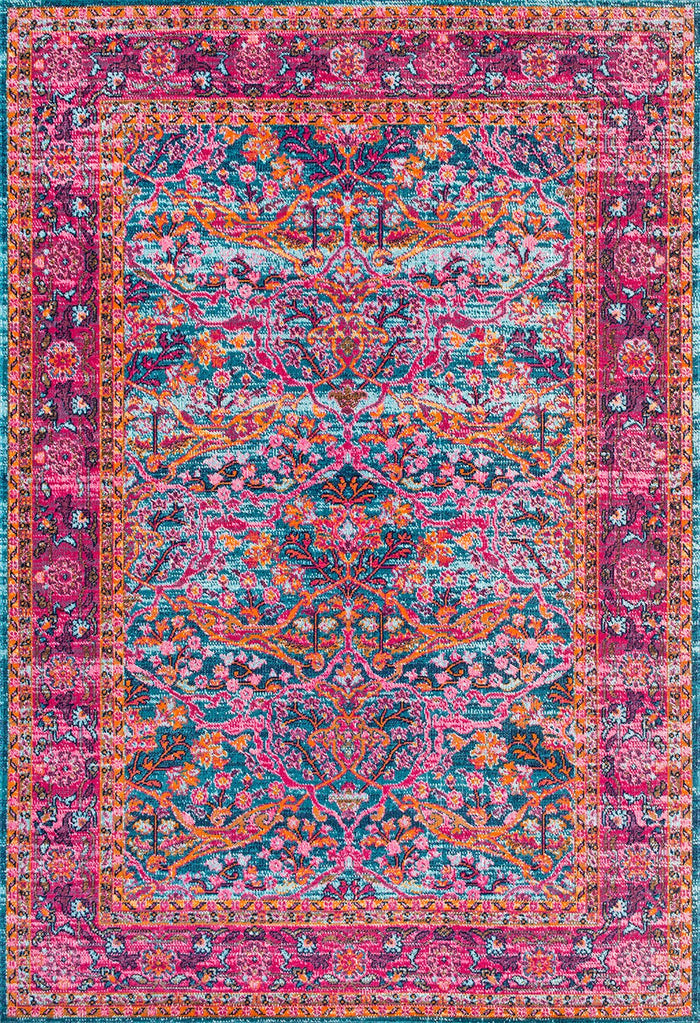 Nuloom Rugs - Persian Floral Yoshie - Pink
