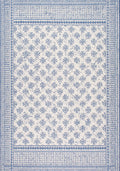Nuloom Rugs - Rana Border Outdoor - Blue