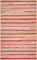 Nuloom Rugs - Taina Braided Stripes - Red