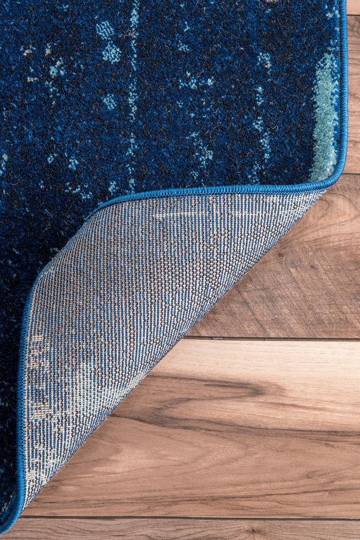 Nuloom Rugs - Tanja Overdyed Medallion - Blue