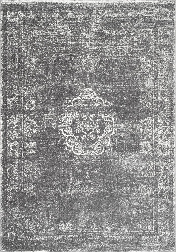 Nuloom Rugs - Tanja Overdyed Medallion - Grey