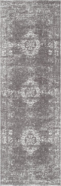 Nuloom Rugs - Tanja Overdyed Medallion - Grey