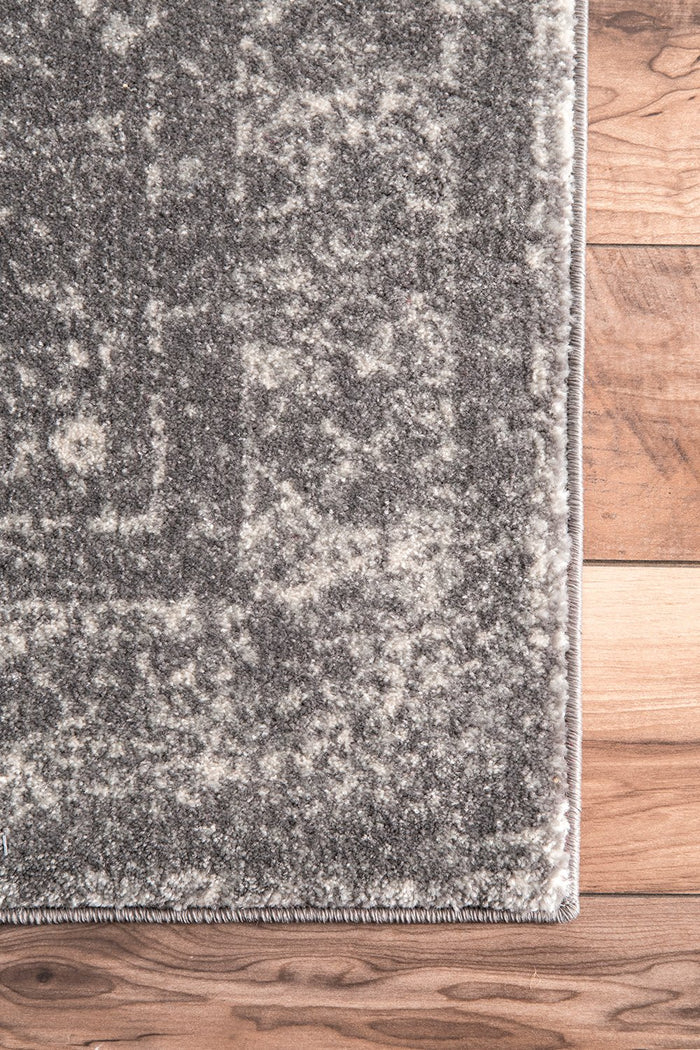 Nuloom Rugs - Tanja Overdyed Medallion - Grey