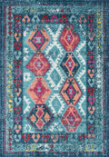 Nuloom Rugs - Tribal Mayola  - Aqua