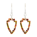 Petite Arrowhead Cutout Glitter Dangle Earrings, Stellar Goods