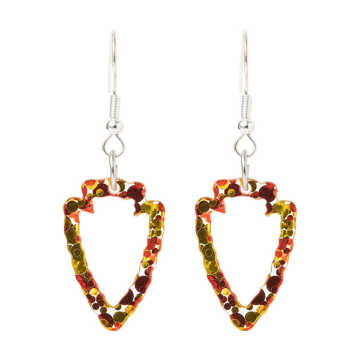Petite Arrowhead Cutout Glitter Dangle Earrings, Stellar Goods
