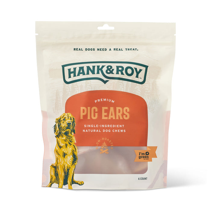 Pig Ear Dog Treats, Hank & Roy