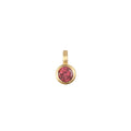 Pink Tourmaline Bezel Charm showcases a beautifully crafted pink stone set in 18kt gold plate, perfect for adding a meaningful element to your spiritual jewelry collection. Ideal for meditation, this talisman symbolizes protection and manifestation, making it a wonderful addition to your charm necklace.