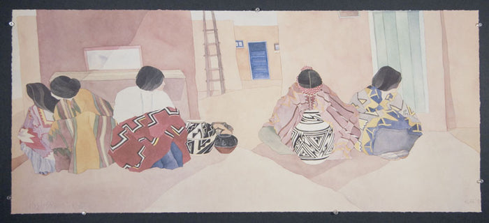 Pueblo Streetsóprint by Irene Klar