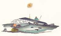 Qammaq and Kayak