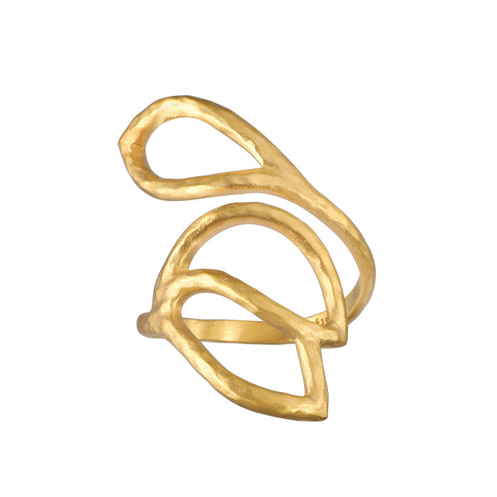 Rooted in Transformation Lotus Adjustable Open Ring showcasing a unique design, symbolizing new beginnings and transformation, complemented by spiritual jewelry elements like meditation, talisman, and manifestation.